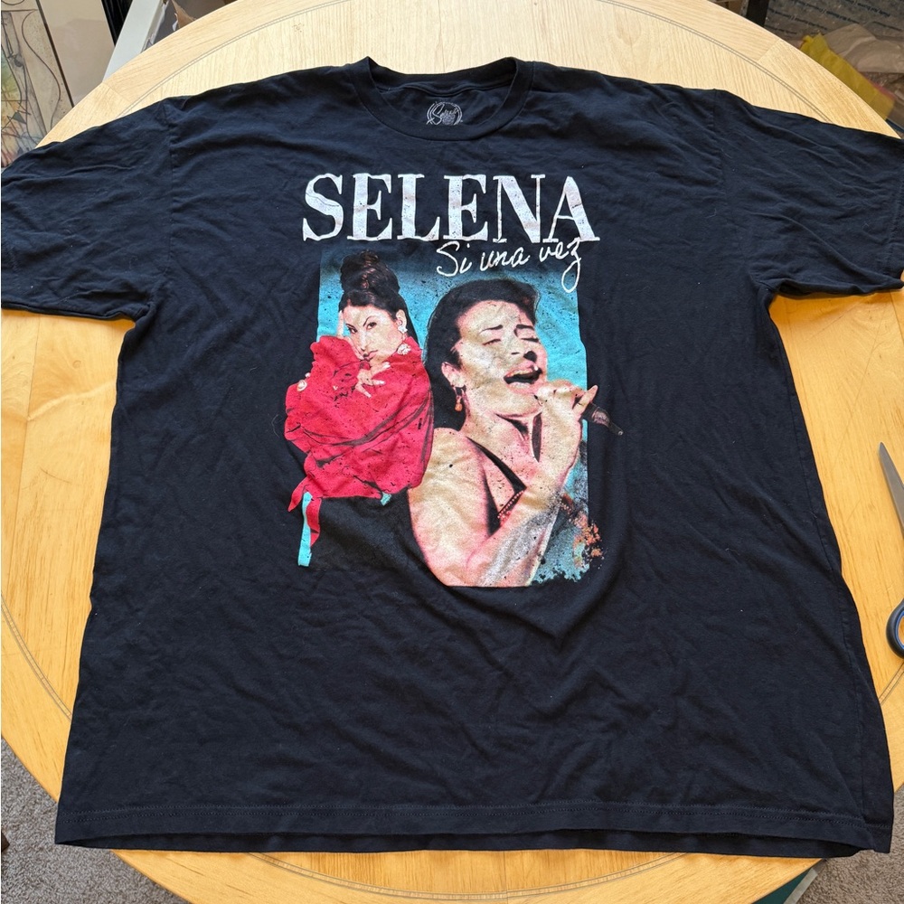 Selena Black Graphic Tee